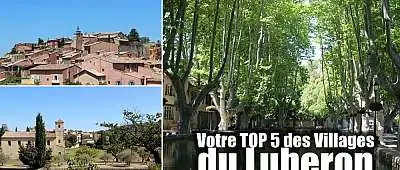 Les 5 villages préférés des internautes de Luberon.fr